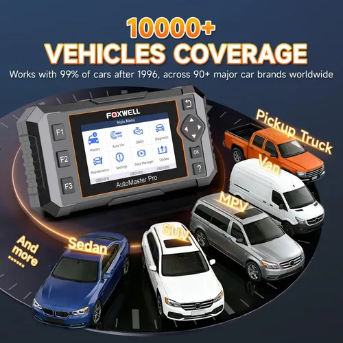 Miniatura 7 de FOXWELL NT614 Elite OBD2 escáner para mecánica de bricolaje, actualización de NT604, herramienta de diagnóstico de 4 sistemas con 5 reajustes