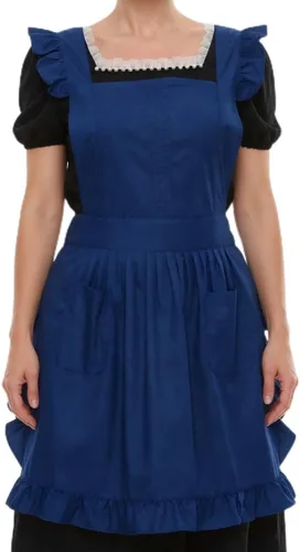 Miniatura 6 de Delantal retro ajustable con bolsillos, tamaño pequeño a grande para mujer de LilMents