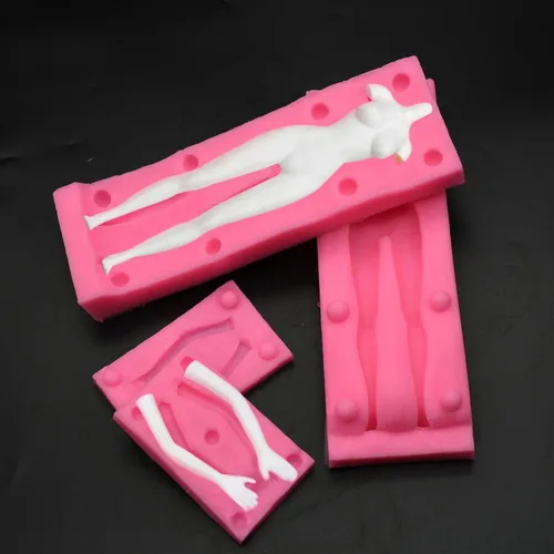 Miniatura 4 de Molde de arcilla de silicona para cuerpo humano 3D, molde grande de polímero de escultura humana, molde de cuerpo completo para manualidades