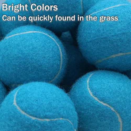 Miniatura 3 de SHYUJAJIE Tennis Balls, 20 Pack Training Tennis Balls,High Elasticity Practice Tennis for Beginner, Exercise Playing Balls for Pet Dog Azul claro