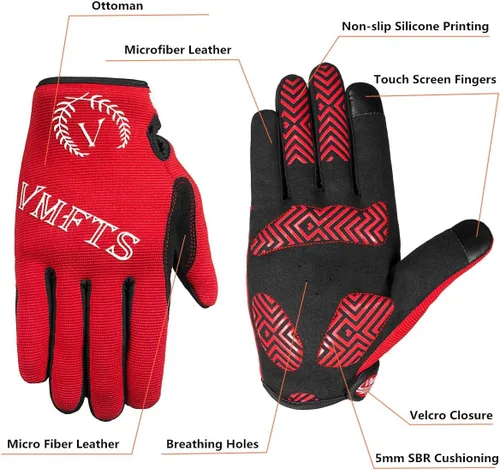 Miniatura 3 de Guantes de ciclismo VMFTS con gel y guantes deportivos sin dedos completos para fitness, levantamiento de pesas, entrenamiento de escalada
