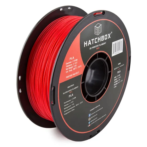 Miniatura 10 de HATCHBOX Filamento de impresora 3D PLA beige de 1.75mm, carrete de 1 KG, precisión dimensional +/- 0.03 mm, filamento de impresión 3D Púrpura
