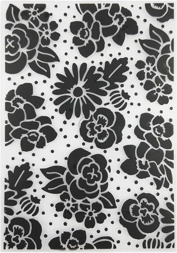 Miniatura 9 de DzIxY Carpetas de plástico con estampado de flores de peonía vintage para hacer tarjetas, suministros de papel de bricolaje 3D, plantillas de 1