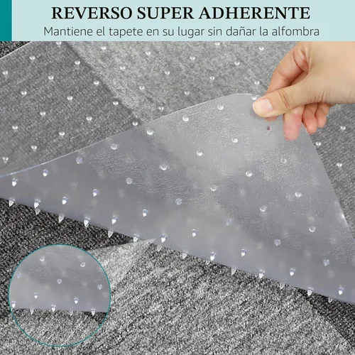 Miniatura 3 de Tapete para silla de oficina, tapete transparente para silla de escritorio de computadora para suelos de moqueta bajos, protector de alfombra grueso