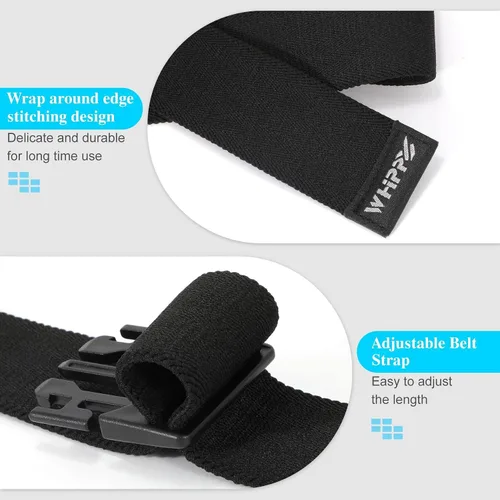 Miniatura 5 de WHIPPY Cinturón elástico unisex para hombre con hebilla no metálica, cinturón ajustable