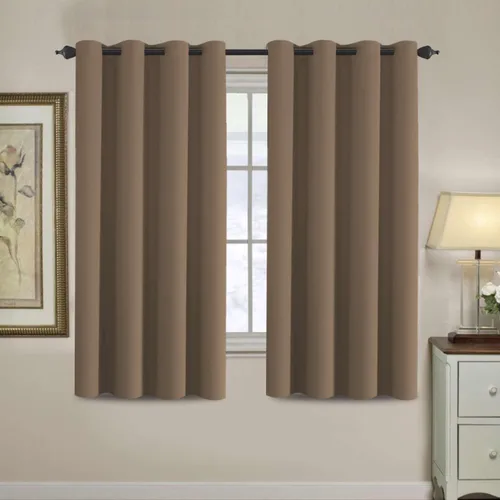 Miniatura 46 de H.VERSAILTEX - Cortinas blackout con aislamiento térmico y ojales en la parte superior, para patios, puertas correderas y división de habitaciones