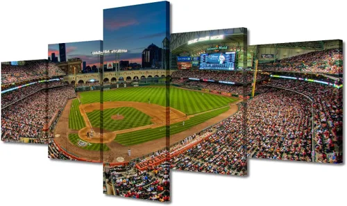 Miniatura 84 de Arte para pared, lienzo para estadio deportivo, arte para pared, diseño de campo de Wrigley en Chicago, pinturas de Chicago, impresiones sobre