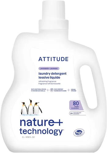 Miniatura 18 de ATTITUDE Detergente líquido para ropa, verificado por EWG, compatible con HE, a base de plantas y vegano, jabón natural para lavandería, aroma a