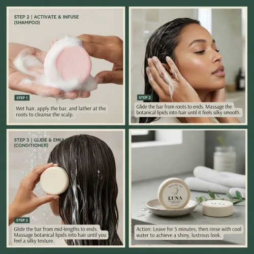 Miniatura 5 de Nature Skin Shop Luna - Juego de champú y acondicionador de colágeno y biotina, fortalecedor y voluminizador para cabello fino, adelgazamiento y Set