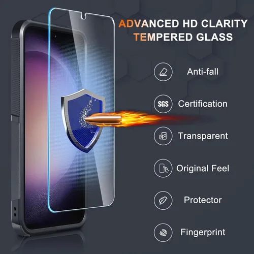 Miniatura 5 de Funda para Samsung Galaxy S24 FE, Cuerpo Completo Resistente de Servicio Pesado Robusta a Prueba de Golpes Funda Protectora para Teléfono con Correa