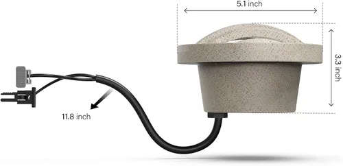 Miniatura 7 de Well Light - Luces LED de bajo voltaje para paisaje, 200 lúmenes, 2800 K, luz blanca cálida, focos para entrada, camino, cubierta, jardín