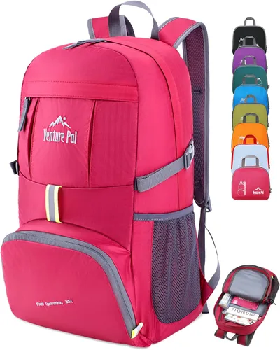 Miniatura 20 de Venture Pal 35L Ultraligero Ligero Plegable Plegable Viaje Camping Senderismo Deportes al aire libre Mochila Daypack