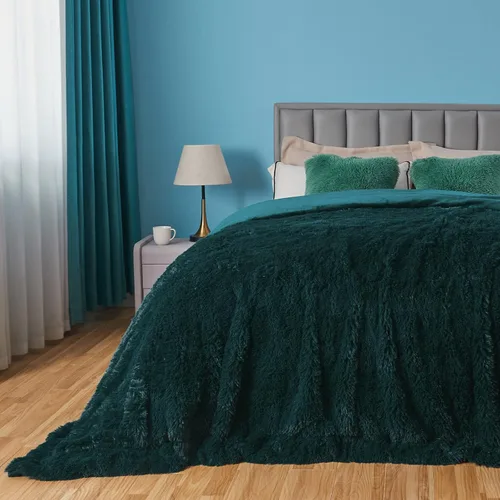 Miniatura 13 de GONAAP Manta de Tiro de Piel Sintética Mullida Tamaño Twin Rosa Claro Súper Suave Acogedora Felpa Mullida Lanuda para Sofá, Sillón o Cama