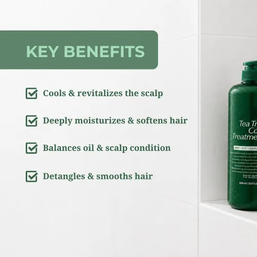 Miniatura 6 de Daeng Gi Meo Ri Tea Tree Cool Treatment Acondicionador refrescante para el cuero cabelludo con árbol de té y menta Hidratación profunda, suaviza