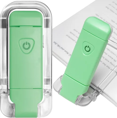 Miniatura 15 de EGWASER Luz de lectura de libros, luces LED portátiles recargables por USB con clip para leer en la cama, 3 luces ajustables regulables para 1