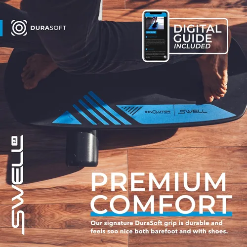 Miniatura 2 de Revbalance Swell 2.0 - Entrenador de tabla de equilibrio para surf y remo Medianoche - Negro