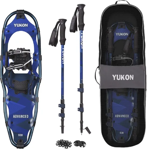 Miniatura 8 de Yukon Charlie's Kit avanzado de raquetas de nieve, incluye raquetas de nieve, bastones de senderismo y bolsa de viaje