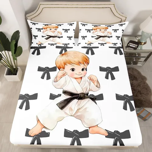 Miniatura 29 de Erosebridal Sábana bajera ajustable de moda de los años 90, tamaño individual para niños, adolescentes y adultos, sábanas de cama con cinta de radio