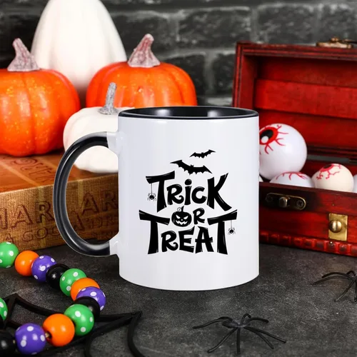 Miniatura 4 de Taza de café personalizada de Halloween, con foto e imagen, logotipo, texto, regalos personalizados para Halloween, Navidad, cumpleaños, novio