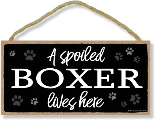 Miniatura 9 de Honey Dew Gifts A Spoiled Beagle Lives Here - Cartel colgante de perro de 5 x 10 pulgadas, arte de pared, letrero decorativo de madera
