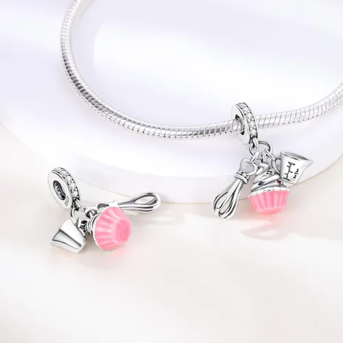 Miniatura 3 de Hapour Dijes de plata de ley 925 para pulseras, collar, joyería europea, colgante de cuentas para mujeres y madres