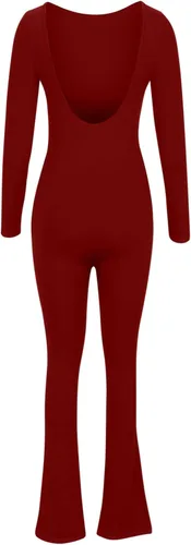 Miniatura 5 de Monos lisos para mujer, monos largos con cintura ajustada, mallas básicas para vacaciones, mameluco elástico