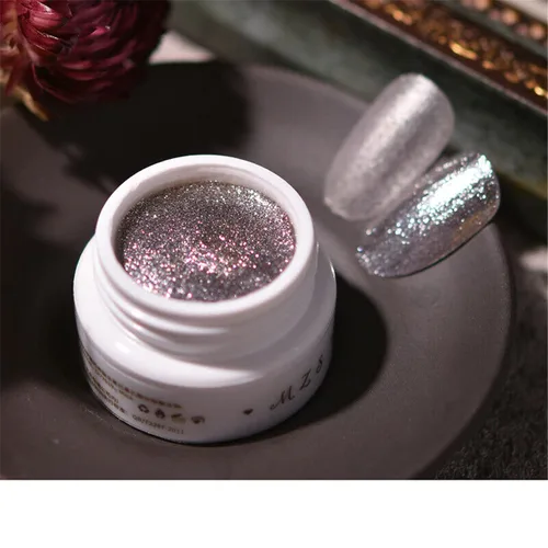 Miniatura 35 de Nail Art Gel - Esmalte de uñas en gel sólido con purpurina y barro altamente pigmentado (328)