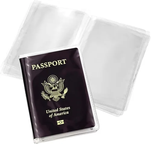 Funda transparente para pasaporte, protector de pasaporte, protector de pasaporte, funda protectora de pasaporte, fundas protectoras de pasaporte de