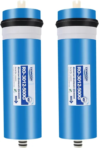 Miniatura 29 de Paquete de 2 elementos universales de membrana RO de ósmosis inversa de 600 GPD, filtro de agua de repuesto de 3.0 x 12 pulgadas, para sistema