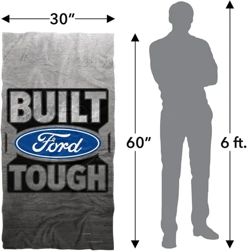 Miniatura 6 de LOGOVISION Ford Trucks - Toalla de playa de metal resistente, 30 x 60 pulgadas
