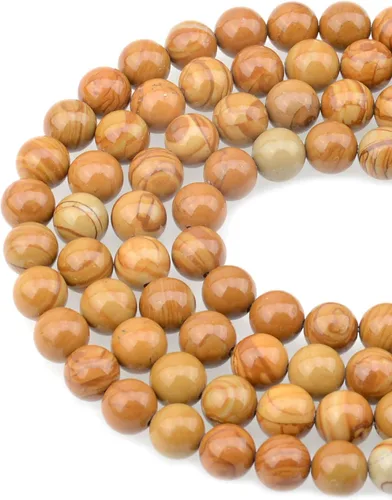 Miniatura 16 de Cuentas sueltas de 0.315 pulgadas/8mm de piedra natural redonda para hacer joyas con cordón elástico Sodalita azul