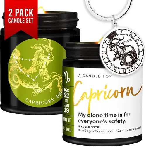 Miniatura 16 de WAX & WIT Regalos de Acuario para mujeres, vela de Acuario, regalo del zodiaco, regalos de astrología para mujeres, vela del zodiaco, regalo