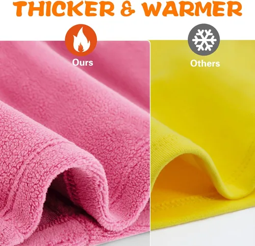 Miniatura 2 de Pasamontañas de forro polar para niños, máscara de esquí, calentador de cuello para niños y niñas, cubierta facial resistente al viento para clima