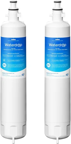 Waterdrop Filtro de agua de repuesto para refrigerador GE® RPWFE®, RPWF (chip integrado), compatible con GFE28GYNFS, GFE28GELDS, PFE28KELDS,