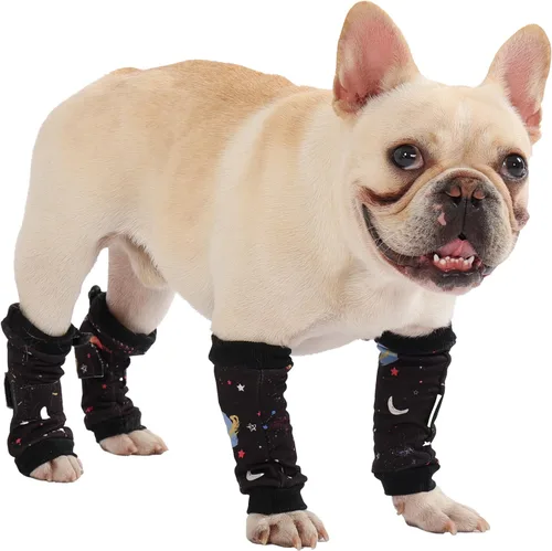 PetWarm Juego de 4 fundas de recuperación para perros, funda para patas de perro, ideal para comodidad y apoyo durante la recuperación de mascotas,