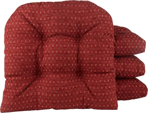 Miniatura 117 de Klear Vu Gripper Overstuffed - Cojines universales antideslizantes para silla de comedor para decoración de cocina o uso de oficina, almohadilla