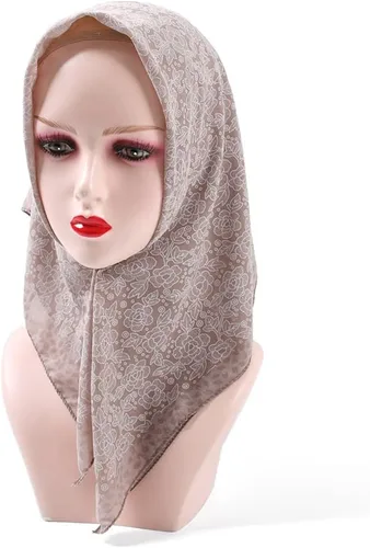 Miniatura 4 de K-Elewon Bufanda cuadrada mediana de 27.5 pulgadas para mujer, bufanda para la cabeza, 2 unidades, bufanda para el cuello, bufanda para el cabello