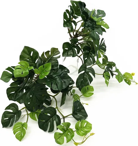Miniatura 24 de CATTREE Vid colgante artificial, hojas de hiedra sintética, plantas de plástico, plantas de hojas falsas, plantas de hojas artificiales, resistentes