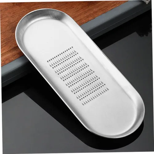 Miniatura 8 de Rallador de jengibre de acero inoxidable, raíz y ajo, herramienta de corte sin esfuerzo, fácil de limpiar, compacto para cocina