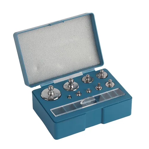 Miniatura 6 de Juego de pesas a escala para calibración de joyas, de precisión 17x 211.1g 10 mg a 100 g, de bolsillo