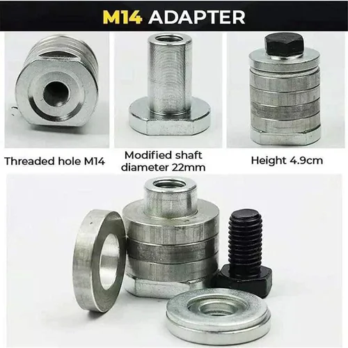Miniatura 4 de Amoladora angular a máquina ranuradora, convertidor adaptador de taladro de tornillo, cabezal de conversión M10/M14 para máquina ranuradora variable