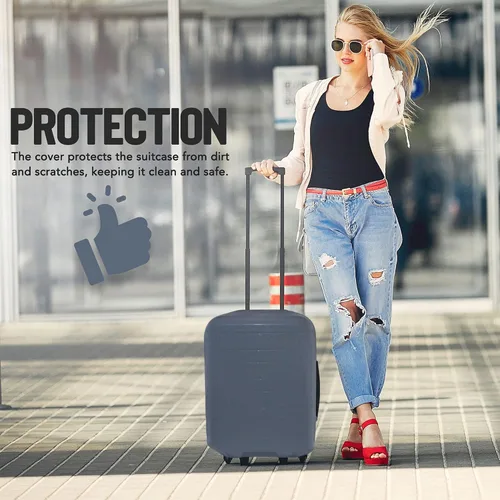 Miniatura 7 de Funda de equipaje de viaje I Protector de maleta aprobado por la TSA I Fundas de equipaje para maleta I Funda de maleta Bolsa I Protector