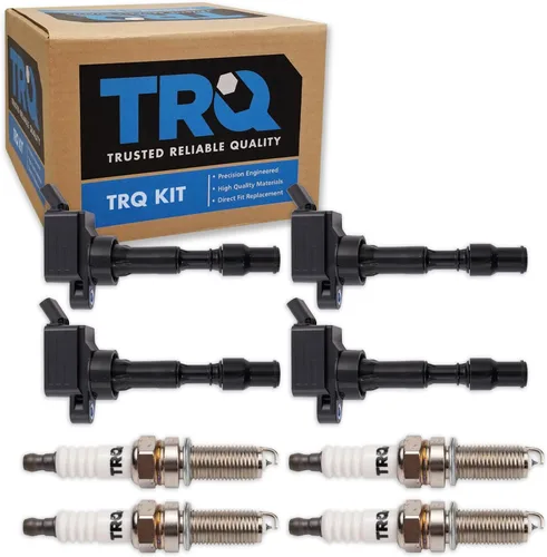 Miniatura 117 de Kit de Bobina de Encendido y Bujía TRQ 8 Piezas Bujías de Iridio Compatibles con Mercedes-Benz C250 2012-2015 y SLK250 2012-2015