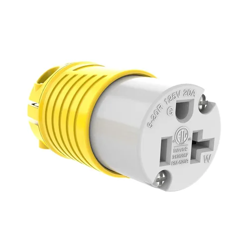 Miniatura 13 de RVGUARD extremos de cable de extensión macho y hembra, juego de enchufe y conector de repuesto de hoja recta de 15 A 125 V de servicio pesado, tipo