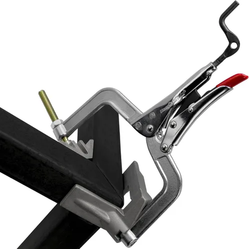 Miniatura 2 de Strong Hand Tools JointMaster, herramienta de sujeción de ángulo de 90 grados, profundidad de garganta: 3", capacidad máxima: 1-1/4", OAL: 8-1/2