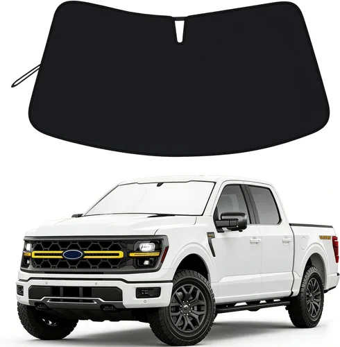 Miniatura 20 de Protección Solar para Parabrisas para Jeep Wrangler JL JLU 2018-2026 y Jeep Gladiator 2020-2026 310T Poliéster Cubierta Completa Plegable Protector