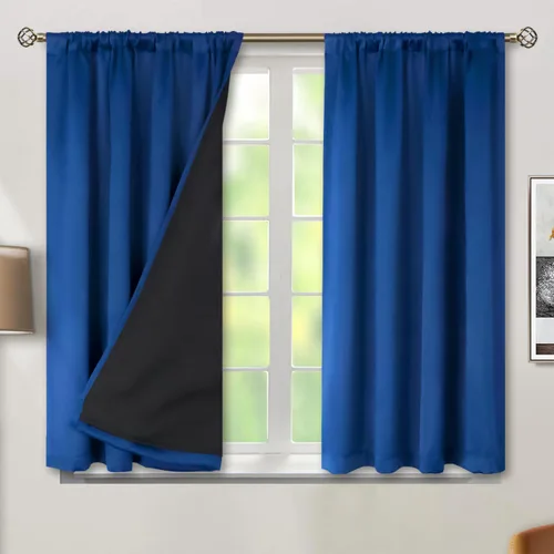 Miniatura 55 de BGment - Cortinas opacas para sala de estar de 63 pulgadas de largo, juego de 2 paneles, cortinas para oscurecer toda la habitación, cortinas