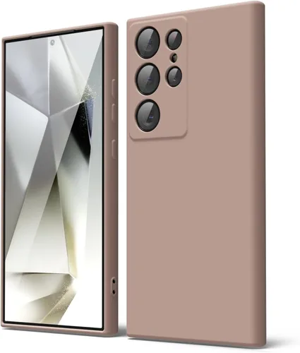 Miniatura 241 de oakxco Funda para teléfono Samsung Galaxy S21 Ultra con agarre de silicona líquida, bonita funda delgada y delgada de goma suave de TPU lisa