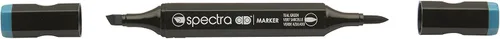 Miniatura 4 de AD Marker Chartpak Spectra, Tri-Nib y cepillo de doble punta, verde manzana, 1 cada uno (S044AD)