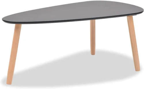 Miniatura 7 de Mesa auxiliar, mesa de centro y escritorio, mesa de centro de madera maciza adecuada para sala de estar, oficina, balcón, sala de estar familiar